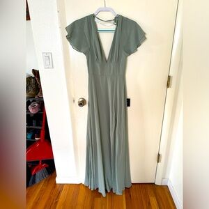 Sage Dress - great for a bridesmaide or wedding NEVER WORN
